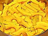 Thick matchsticks of kabocha squash
