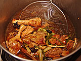 Duck cooked with aromatics
