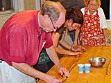 Spicy Sausage: Pressing out air bubbles