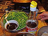 Mise en place, ready for the wok