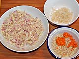 Shallots, garlic, galanga, lemongrass and turmeric