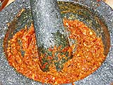 A well-blended paste (and upper body workout)