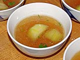 Rich chicken broth with fuzzy melon