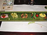 Hassun course with roast duck, squash and flounder